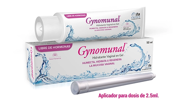 Ya sea como gel vaginal, lubricante vaginal o crema humectante vaginal, Gynomunal es le mejor opción como tratamiento para la resequedad vaginal regresando la frescura a tu zona